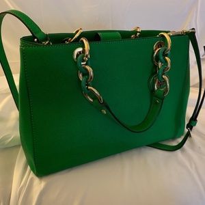 Gorgeous Michael Kors Emerald Green Sachel Bag